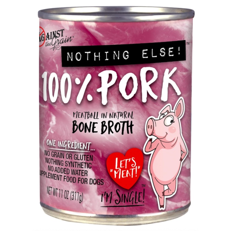 Against the Grain Nothing Else Grain Free One Ingredient 100% Pork Canned Dog Food