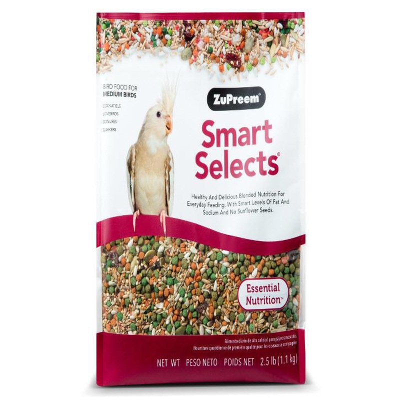 ZuPreem Smart Selects Bird Food Cockatiels & Lovebirds 2.5lb