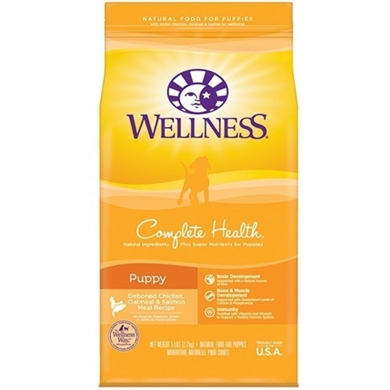 Wellness Complete Health Natural Puppy Chicken, Oatmeal and Salmon Dry Dog Food
