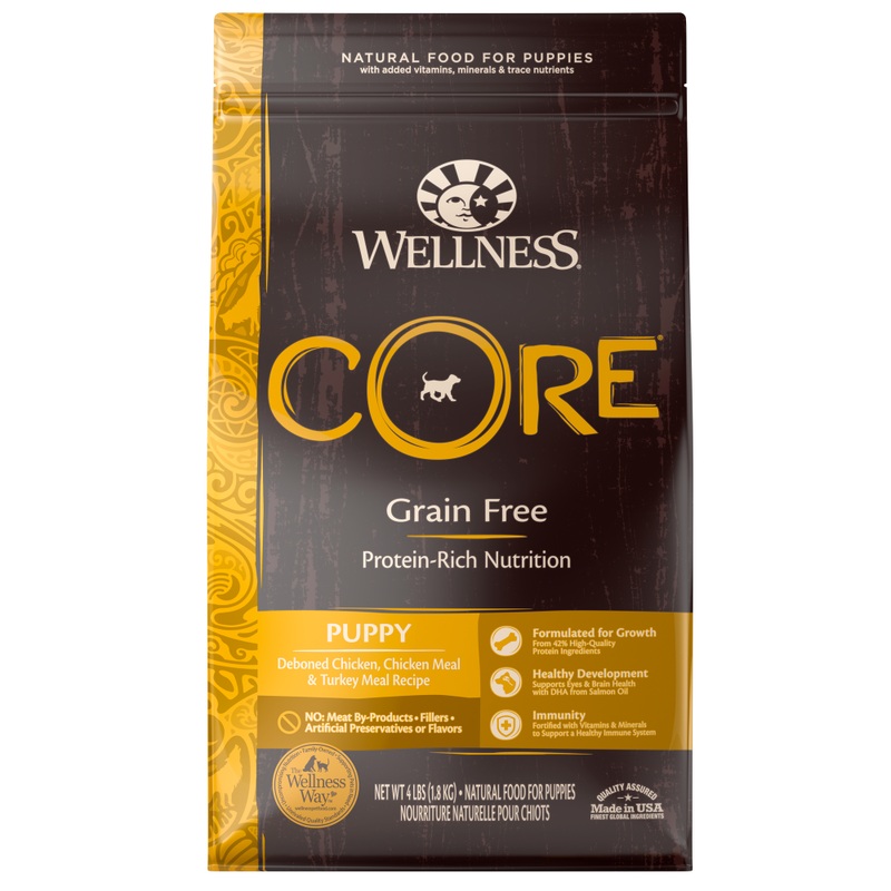 Wellness Core Grain Free Natural Puppy Health Chicken & Turkey Recipe Dry Dog Food