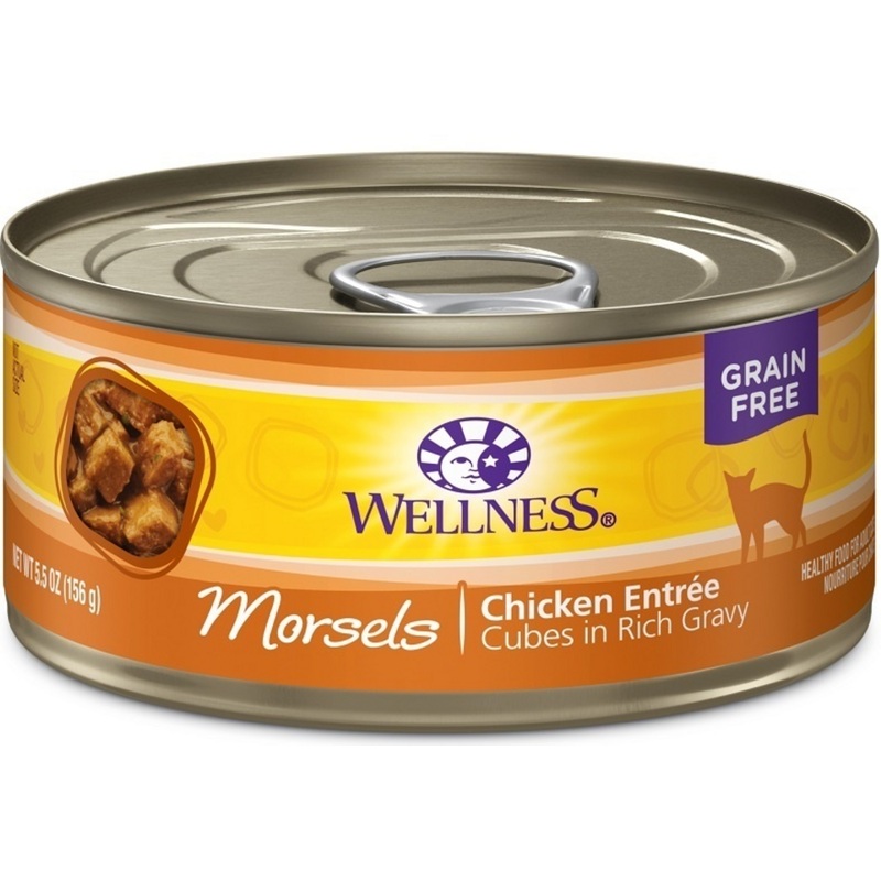 Wellness Grain-free Natural Cubed Chicken Recipe Wet Canned Cat Food