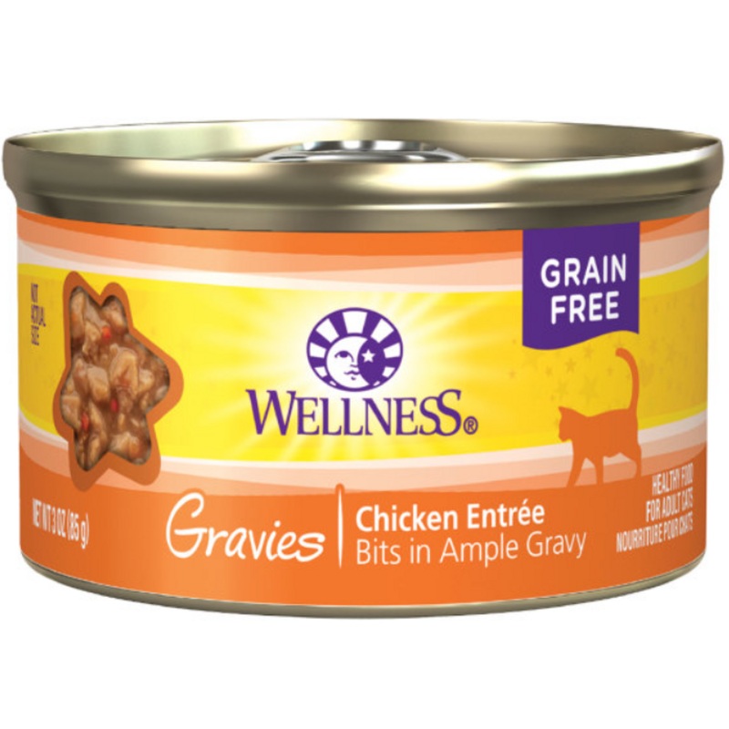 Wellness Natural Grain Free Gravies Chicken Dinner Canned Cat Food