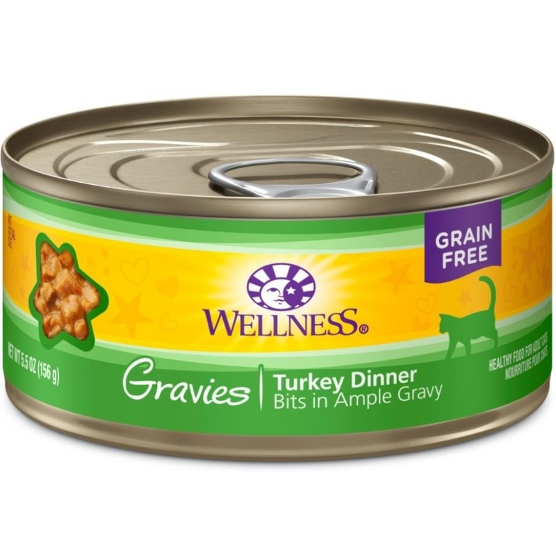 Wellness Natural Grain Free Gravies Turkey Dinner Canned Cat Food