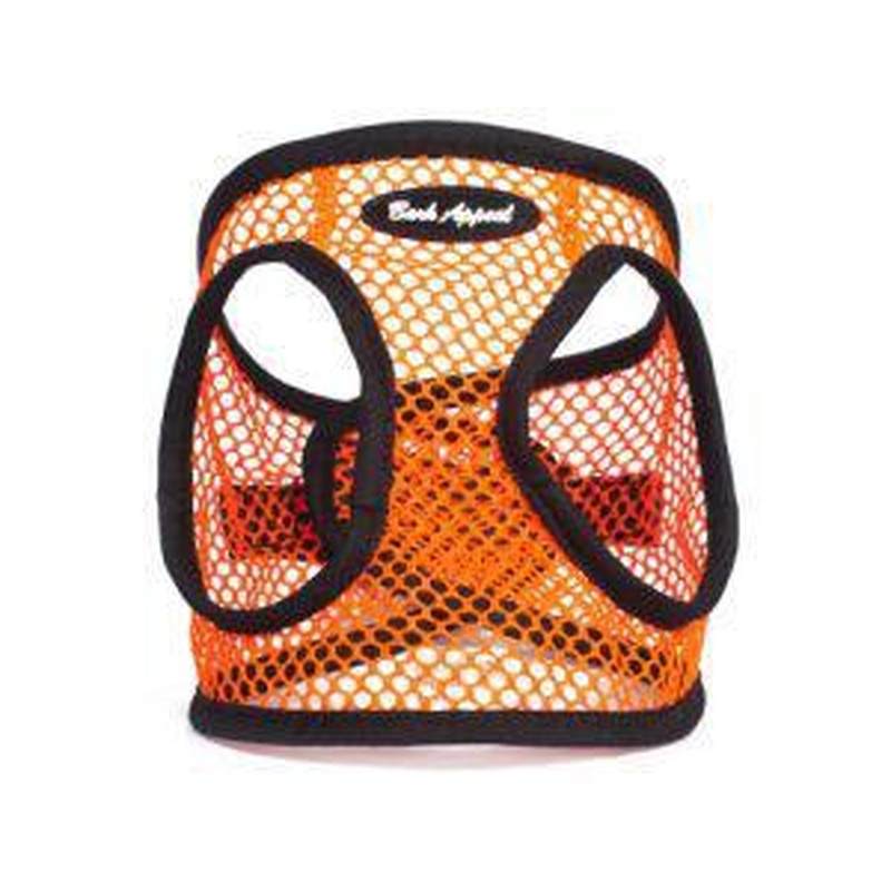 Bark Appeal Step In Harness Netted Neon Orange
