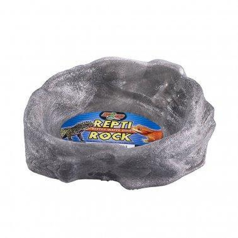 Zoo Med Repti Rock Reptiles Food Dish Red Color Large