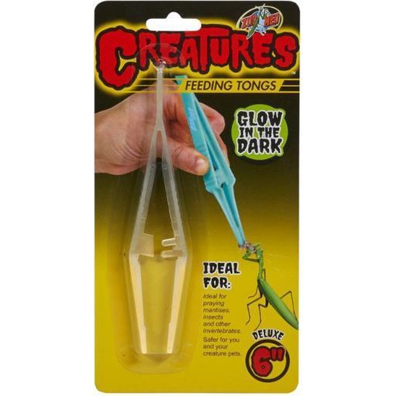Zoo Med Creatures Feeding Tongs Glow in the Dark