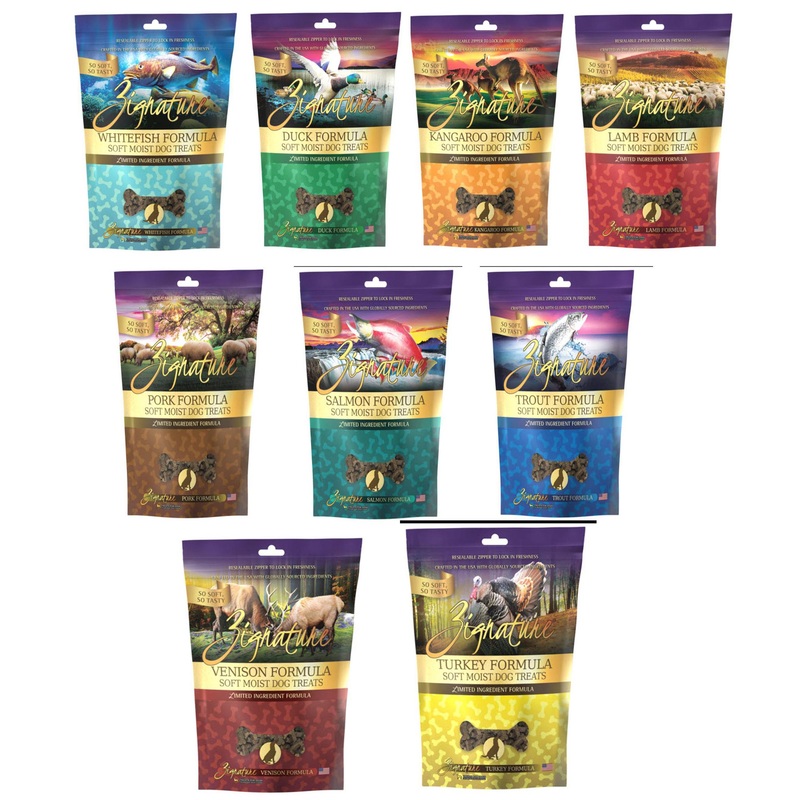 Zignature Dog Soft Moist Treats Hearts