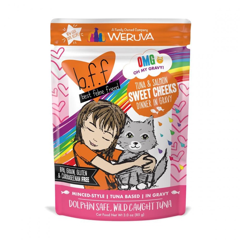 Weruva Cat BFF Originals Pouch Minced GF Tuna & Salmon - Sweet Cheeks 3oz