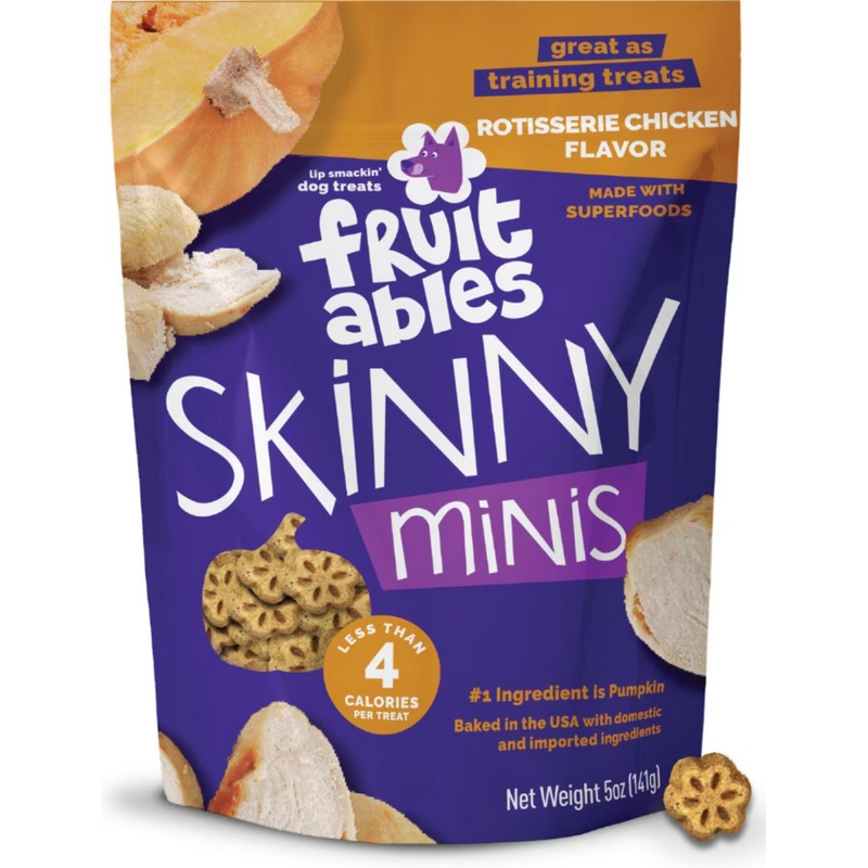 Fruitables Skinny Minis Rotisserie Chicken Flavor Soft & Chewy Dog Treats