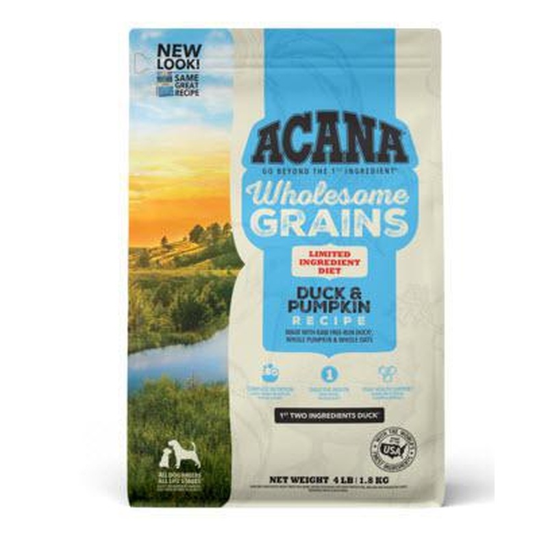 Acana Dog Dry Wholesome Grains LID Duck & Pumpkin 4#